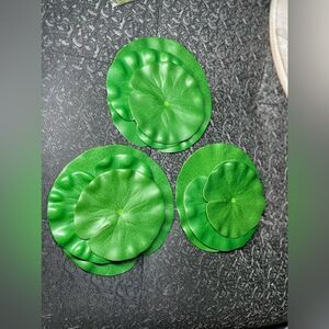 12 Realistic Lily Pads Leaves for Ponds, Artificial Floating Foam Leaves Realist